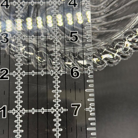 Vintage Fostoria Colony Clear Glass Footed Compote Candy Dish Bowl 4" Tall - Picture 8 of 9